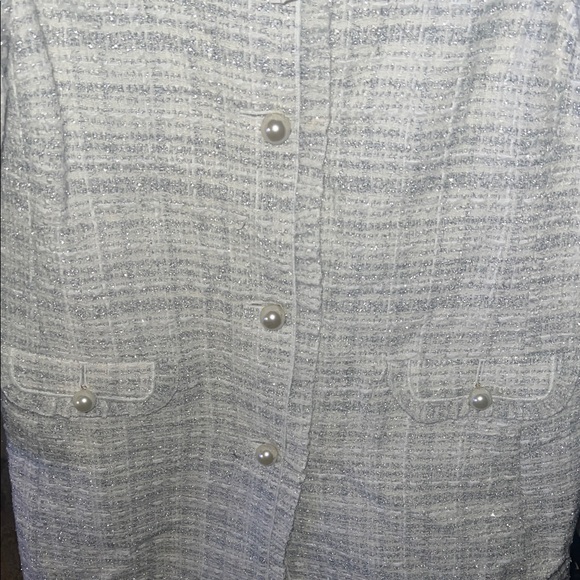 Kate Spade New York Cream Star Bright Sparkle Tweed Coat Size 0–10 | NWOT - Picture 10 of 10